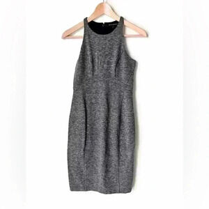 Banana Republic Women’s Grey Lined Tailored Office Work Bodycon Intern Dress 00P